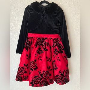 Velvet & Satin Dress